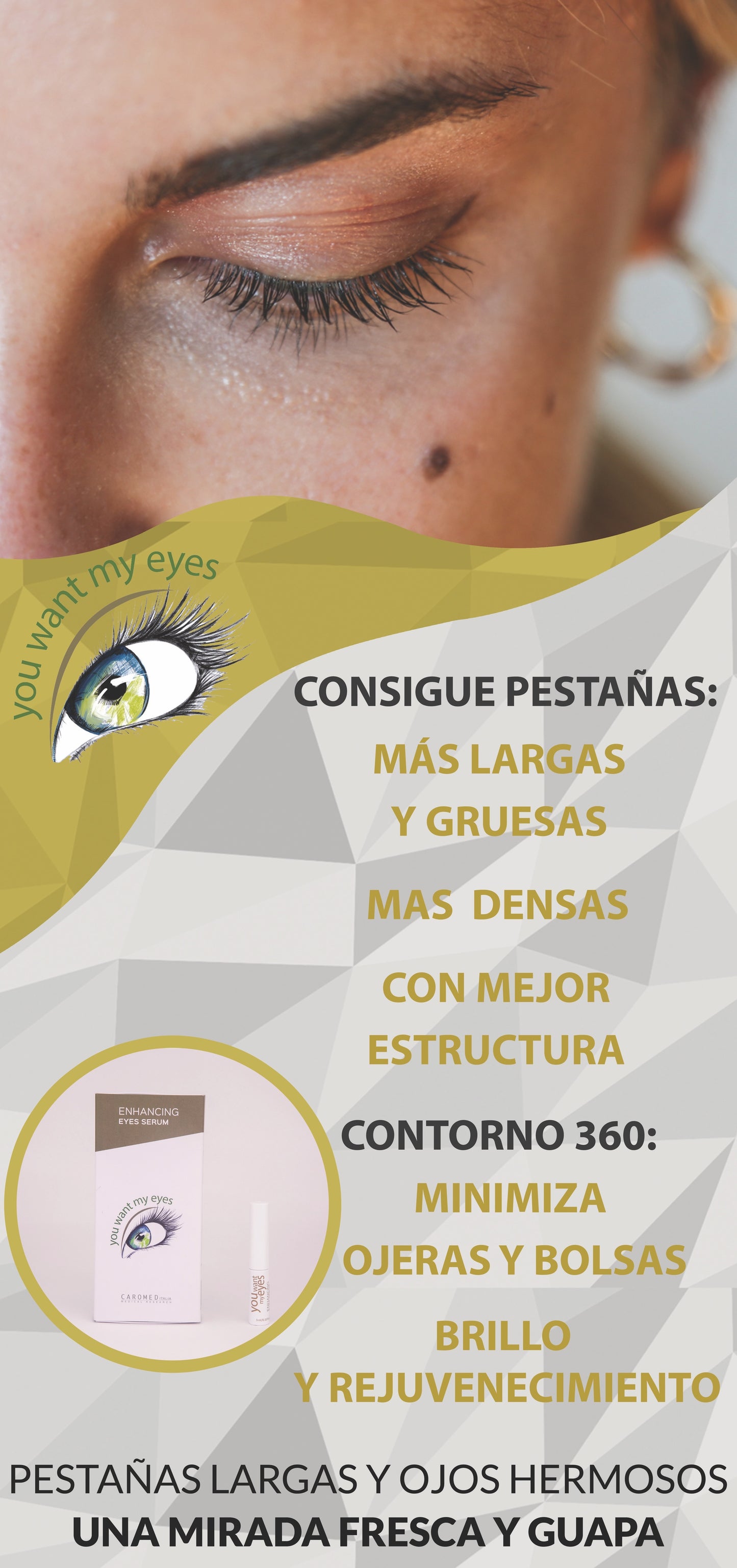 YOU WANT MY EYES tratamiento pestañas y bolsas de ojo
