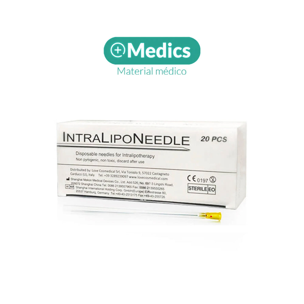INTRALIPONEEDLE Aguja para intralipoterapia 23G y 20G X 100MM